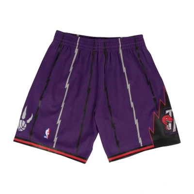 Afbeelding van Mitchell &amp; Ness NBA Toronto Raptors Swingman Shorts Fanartikel, Heren, Maat: Large, Purple