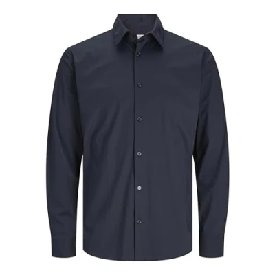 Afbeelding van JACK &amp; Jones Premium Oberhemd SLIM FIT Overhemd, Heren, Maat: Small, Black
