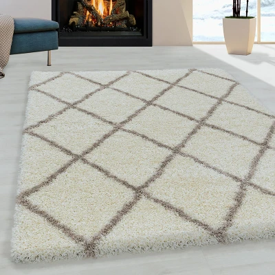 Afbeelding van Vloerkleed Alvor 80x150cm Creme Scandinavisch 123vloerkleed.nl is de online webshop voor vloerkleden en woonaccessoires.