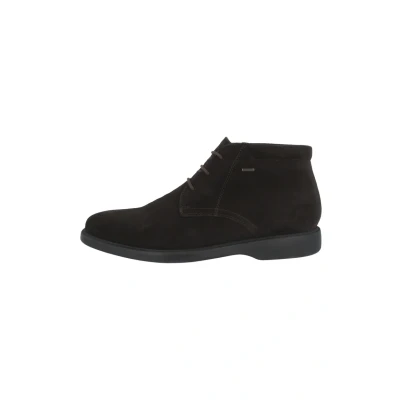 Afbeelding van Geox Brayden Sportieve veterschoenen, Heren, Maat: 41, Coffee Veloursleer