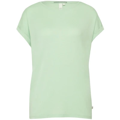 Afbeelding van Q/S designed by T shirt Maat S Vrouwen 6503 BLUE GREEN Lyocell