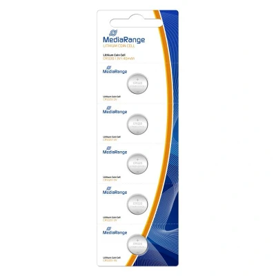 Afbeelding van MediaRange Lithium batterij Knoopcel CR1220 3V Pack 5