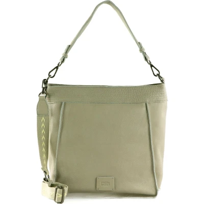 Afbeelding van FREDsBRUDER Leren Schoudertas Stines Hobo Bag Cool Stone Crème