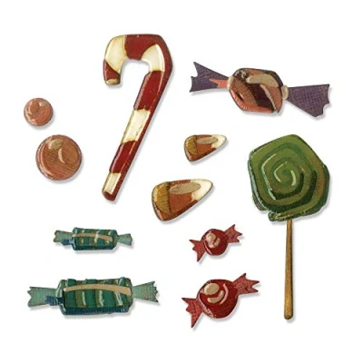 Afbeelding van Sizzix Thinlits Die Set 11PK Sweet Treats 664204 Tim Holtz (07 19)