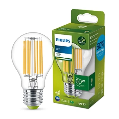 Afbeelding van Philips LED Lamp E27 Warmwit Licht 60 W Transparant
