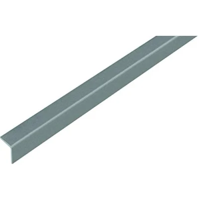 Afbeelding van Alberts 432928 Hoekprofiel zelfklevend kunststof, grijs metallic 1000 x 20 mm