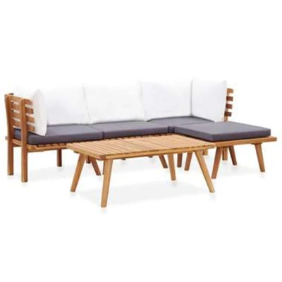 Afbeelding van 5 delige Loungeset massief acaciahout