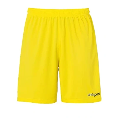 Afbeelding van Uhlsport Center Basic Shorts Kind Limoen Geel Zwart Maat 140
