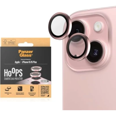 Afbeelding van Screenprotector Apple iPhone 15: PanzerGlass Camera Protector Hoop Optic Rings