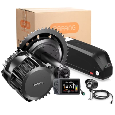 Afbeelding van Bafang 48V 750W Mid Motor Kit BBS02B Elektrische fiets Conversie met 52V20Ah Buis Accu, EKD01 Display en 44T Kettingwiel E Bike voor BB68 73mm