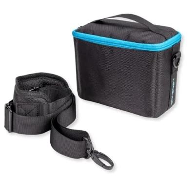 Afbeelding van LENS AID cameratas met riem: compacte voor bijv. DSLR spiegelreflex als Schoudertas of inlay rugzak, zwart, Small,