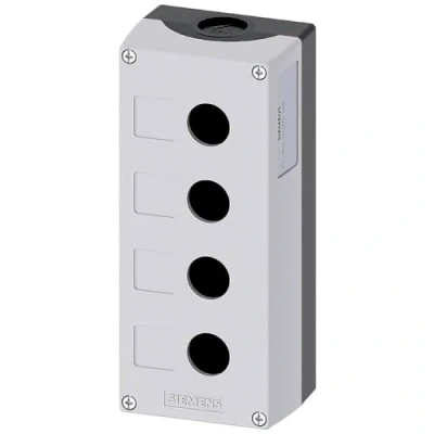 Afbeelding van Siemens 3SU1804 0AA00 0AB1 Lege behuizing 4 inbouwplaatsen (l x b h) 194 85 64 mm Zonder markering Grijs 1 stuk(s)