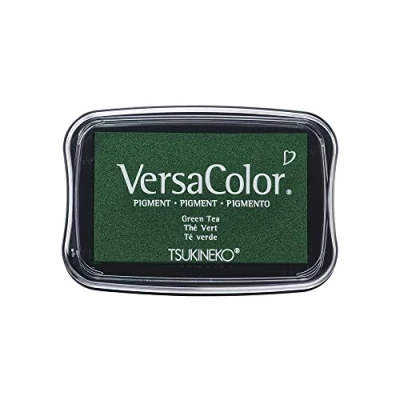 Afbeelding van Rayher Hobby 29017446 Tsukineko Versa Color pigmentstempelkussen, groen tea, 9,6 x 6,3 1,8 cm, inkt op waterbasis