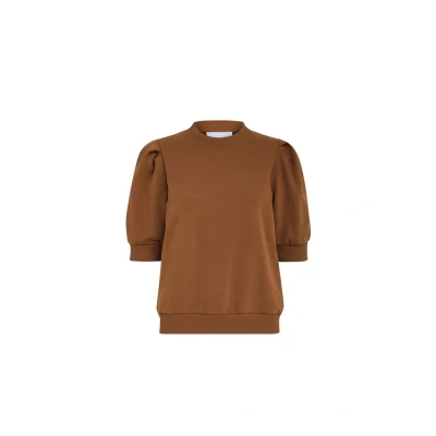 Afbeelding van Minus Mimika Sweat Tshirt basic, Dames, Maat: XS, Desert sand