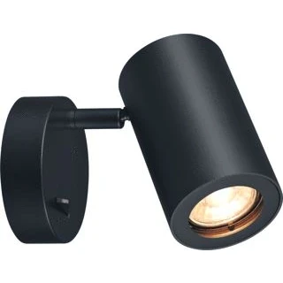 Afbeelding van Slv enola_b wandarmatuur qpar51 met schakelaar zwart max 50w 1000729