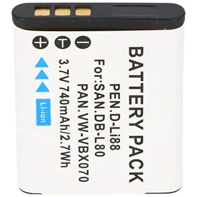 Afbeelding van Accu geschikt voor Sanyo DB L80, DMX CG10, VPC X1200