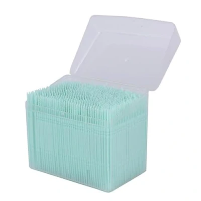 Afbeelding van Wegwerp Plastic Tandenstoker Draagbare Praktische Met Clear Case 1100Pcs