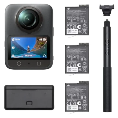 Afbeelding van DJI Osmo 360 Adventure Combo, camera met 1 inch beeldvorming, verlengde batterijduur 3 batterijen, native 8K video, 4K/120fps &amp; 170 boostvideo, actiecamera voor sport, vlog