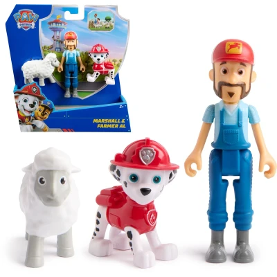 Afbeelding van PAW Patrol Speelfigurenset met 3 verzamelfiguren van Marshall, Boer Al en schaap