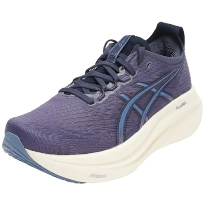 Afbeelding van Asics Gelnimbus 27 Hardloopschoenen voor op de weg, Heren, Maat: 43.5, Black graphite grey Kunststof