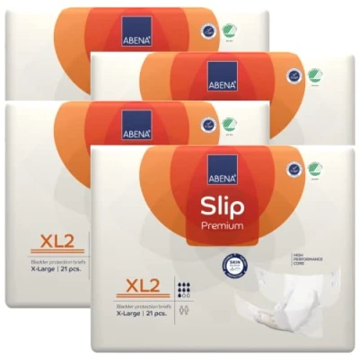 Afbeelding van ABENA Incontinentie Slip Premium XL2 Eendelig Verband ter Bescherming van Zwaar Urineverlies en (Dunne) Ontlasting Perfecte Aansluiting door Flexibele Sluitstrips 48 Stuks