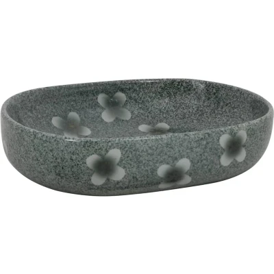 Afbeelding van vidaXL Opzetwasbak ovaal 59x40x14 cm keramiek blauw