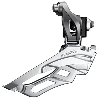Afbeelding van Shimano Voorderailleur 2 x 8 speed Claris FD R2030 aanlas / down pull 63 66 46 52T grijs