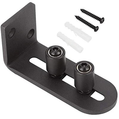 Afbeelding van AUNMAS Guide de Plancher Coulissant r¨glable en Acier au Carbone, mat¨riel Porte Grange, Reste, Guides Canal Rouleau, coulissante, Accessoire(2#)