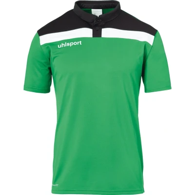 Afbeelding van Uhlsport Offense 23 Polo Heren Groen / Zwart Wit Maat: L