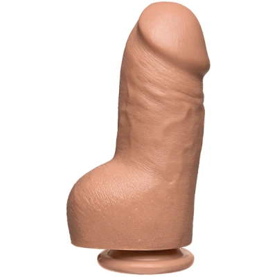 Afbeelding van Dildo The Fat D Firmskyn met ballen 20 cm Huidkleur