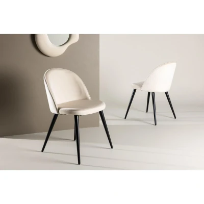 Afbeelding van Svea Zako eetkamerstoel Velvet beige