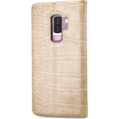 Afbeelding van Mobilize Premium Gelly Book Case Samsung Galaxy S9+ Alligator Peanut Brown
