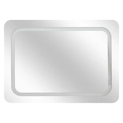 Afbeelding van 5Five Badkamer wandspiegel LED Op batterijen zilver 65 x 49 cm rechthoek