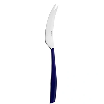 Afbeelding van Bugatti glbu 021 F36/4 glamour bestekset, 4 delig kaasmes San/Staal Blauw Marin 16 x 26 3 cm