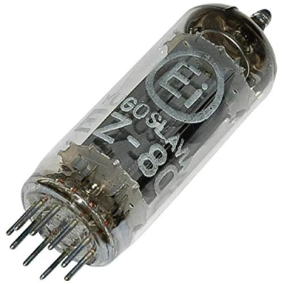 Afbeelding van EZ 80 = 6 V 4 Elektronenbuis Dualgelijkrichter 250 90 mA Aantal polen: 9 Fitting: Noval 1 stuk(s)