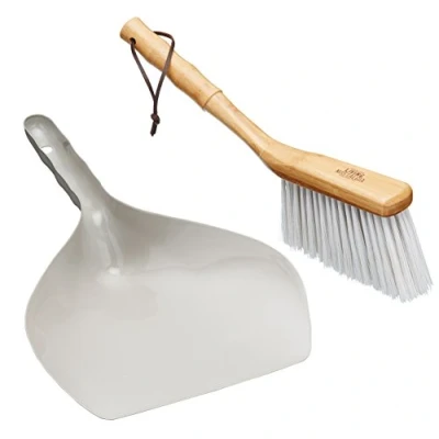 Afbeelding van KitchenCraft Stoffer En Blik, Grijs Living Nostalgi