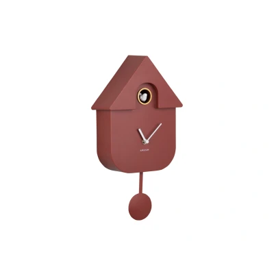 Afbeelding van Karlsson Koekoeksklok Modern Cuckoo Oker Rood 41x21,5x8,5cm