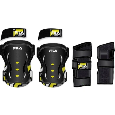 Afbeelding van Beschermingsset Fila Kids Set FP Boy Black Yellow XS