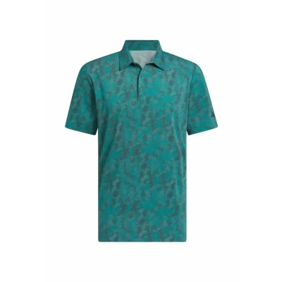 Afbeelding van adidas Performance Textured Poloshirt Pure teal aurora ivy, Heren, Maat: XS, ivy