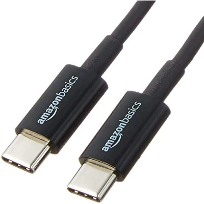 Afbeelding van Amazon Basics Snellaadkabel, USB C naar 2.0, 480 Mbit/s, IF gecertificeerd, voor Apple iPhone 15, iPad, Samsung Galaxy, tablets, laptops, 0,9 m, zwart
