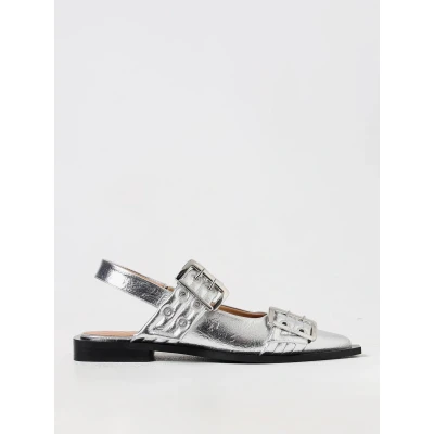 Afbeelding van Buckle Slingback Ballerina Flats Wo Silver Ballet