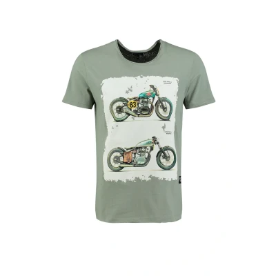 Afbeelding van Key Largo MT Brake Round Tshirt print, Heren, Maat: Large, Salbei green