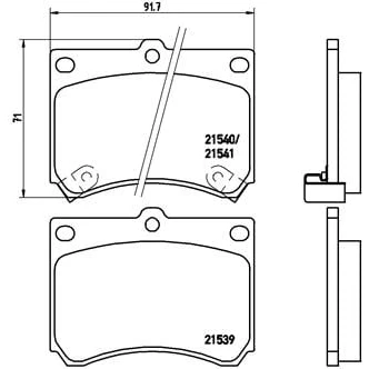 Afbeelding van Brembo Remblokset P 49 011
