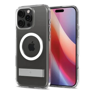 Afbeelding van Spigen Ultra Hybrid S MagFit Case voor iPhone 16 Pro Max, Compatibel met MagSafe accessories hoesje Crystal Clear