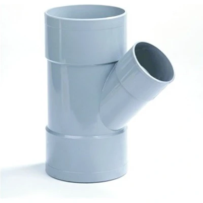 Afbeelding van Dyka Verloop T stuk 3x lijmmof 45 PVC keurmerk BRL52100 125 x 50mm