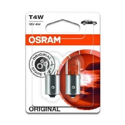 Afbeelding van Osram T4W 12V Gloeilamp BA9s Original Line 2 Stuks