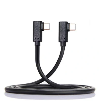 Afbeelding van Kabelcc USB C type naar kabel Gen2 10 Gbit/s 65 W Dual 90 graden links, rechtshoeks, 1M