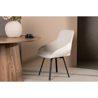 Afbeelding van Svea Rico eetkamerstoel linnen beige Stof