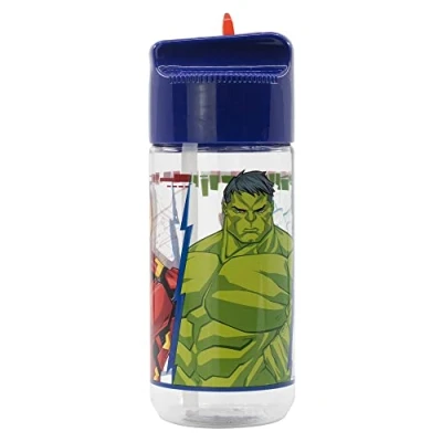Afbeelding van Marvel waterfles voor kinderen, herbruikbaar, Tritan, 430 ml