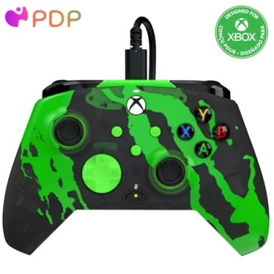 Afbeelding van PDP Gaming Rematch Wired Controller Jolt Green Glow in the Dark